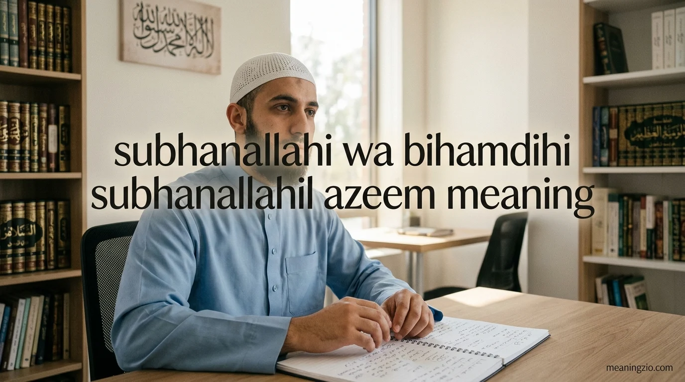 subhanallahi wa bihamdihi subhanallahil azeem meaning